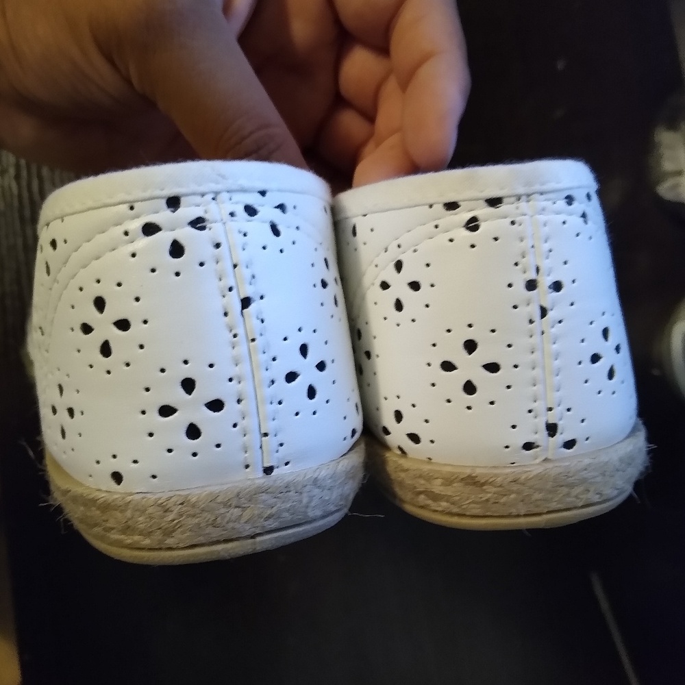 Women's White Slip-On Flats